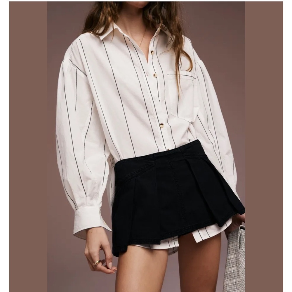 FREE PEOPLE Heartbreaker Skort in Black - Picture 4 of 12